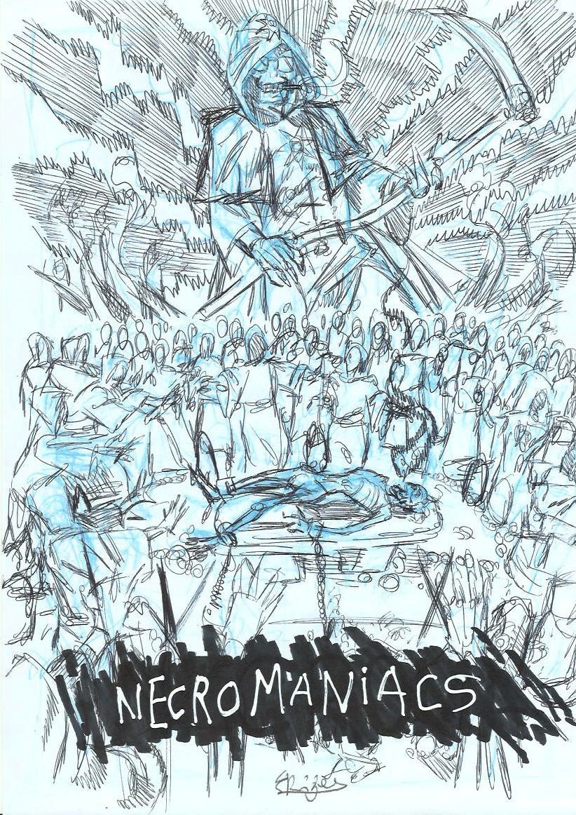Roger - Origin of Comics - Necromaniacs sketch 5