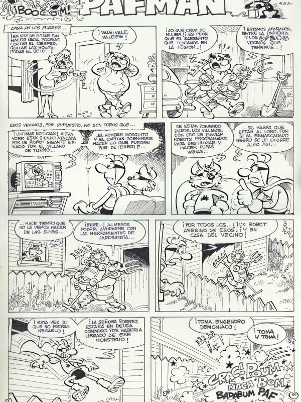 Pafman: los Vecinos - 2 original pages