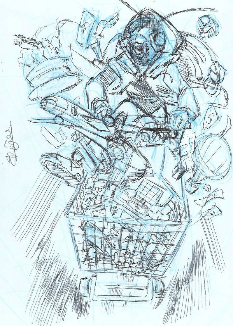 Roger - Origin of Comics - Character design