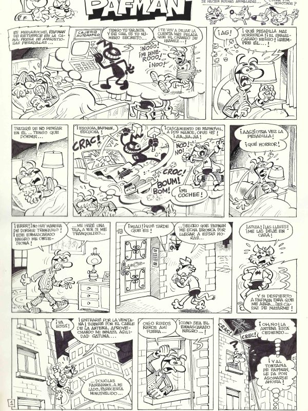 Pafman: Obsesión - 2 páginas originales