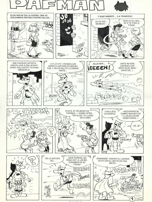 Pafman: El Atracador - 2 original pages
