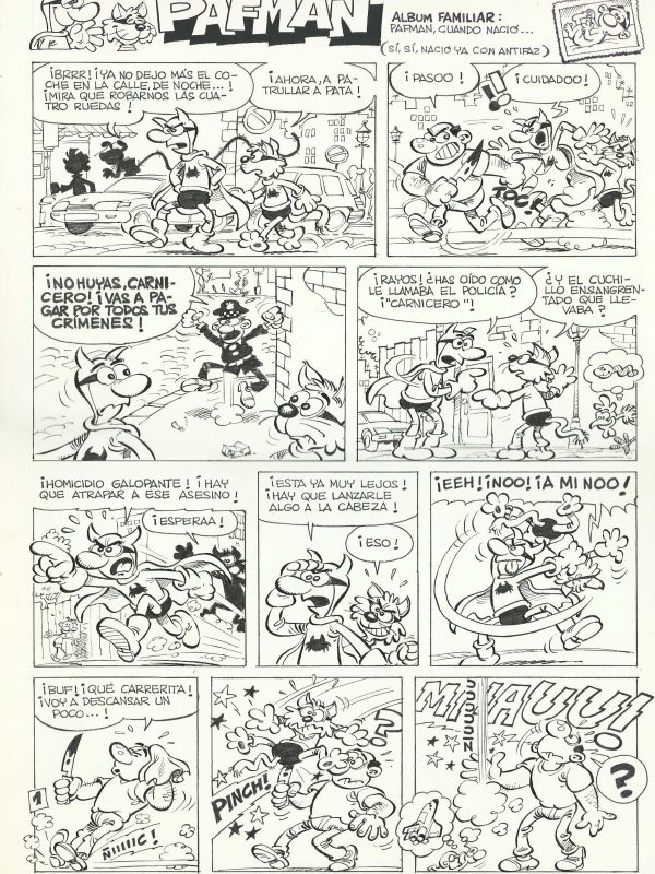 Pafman: El Carnicero - 2 páginas originales