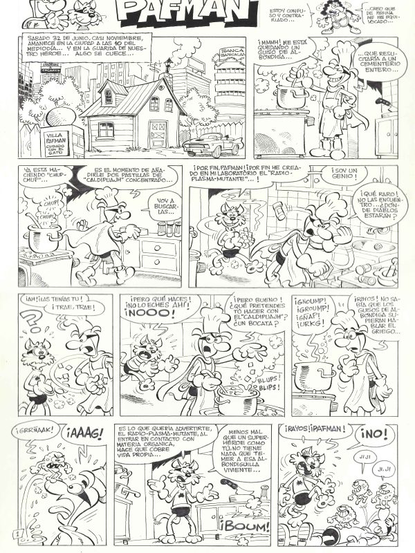 Pafman: Albóndigas asesinas - 2 páginas originales