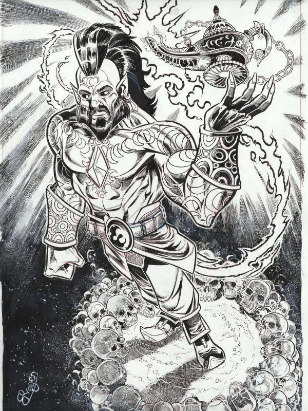 2 Dibujo originales: Genios de la Lampara - Roger Bonet