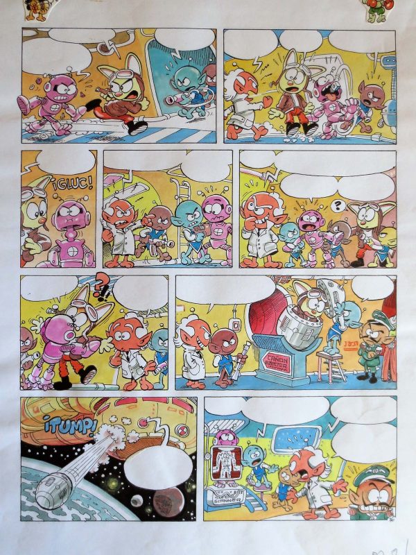 Los Xunguis - Página a color original + Rotulación original