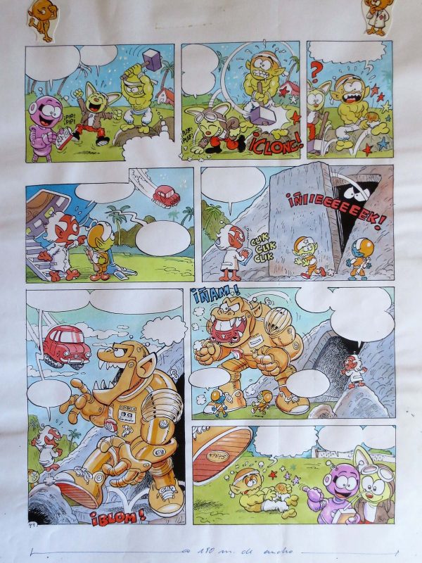 Los Xunguis - Página a color original + Rotulación original