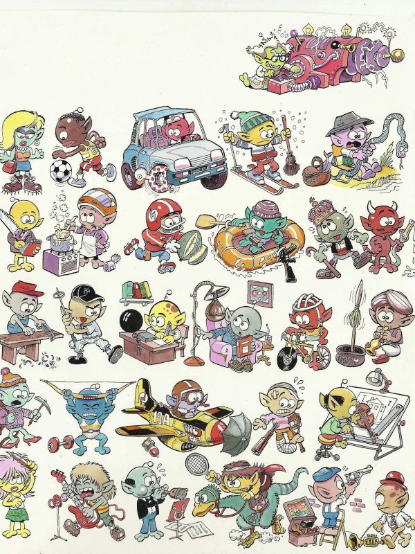 Los Xunguis - Página a color original - Cera / Ramis