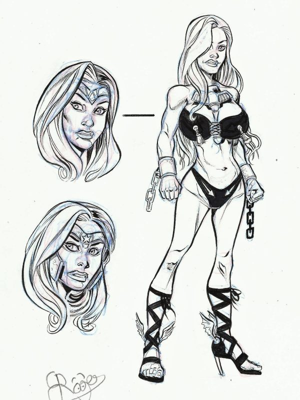 Sexy girl - 2 dibujos originales - Roger