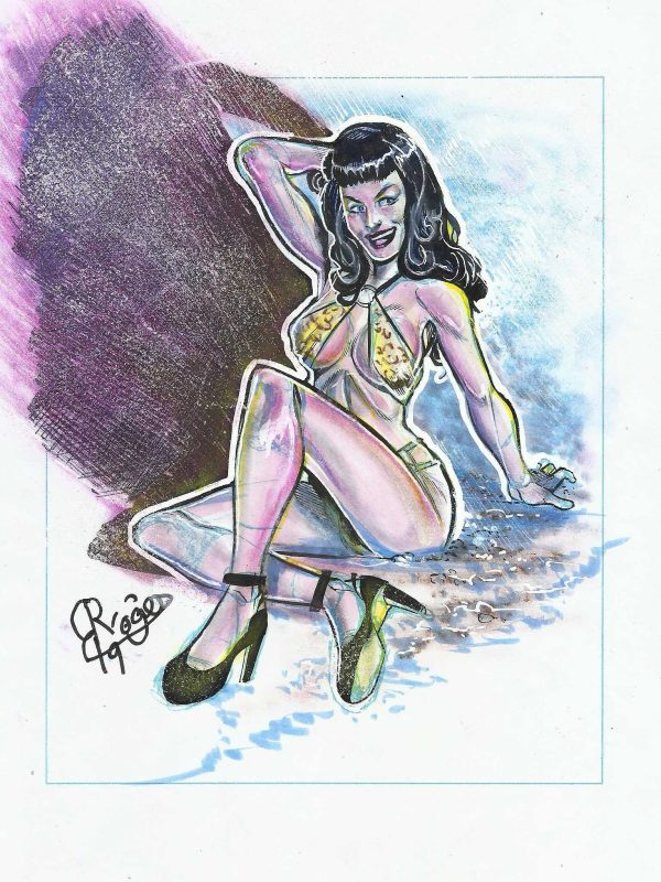 Bettie Page - Dibujo original - Roger