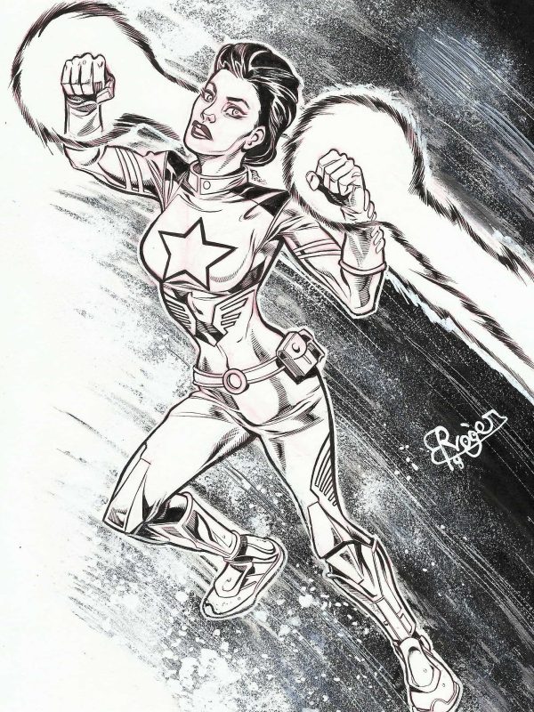 Súper Mujer - 2 dibujos originales - Roger