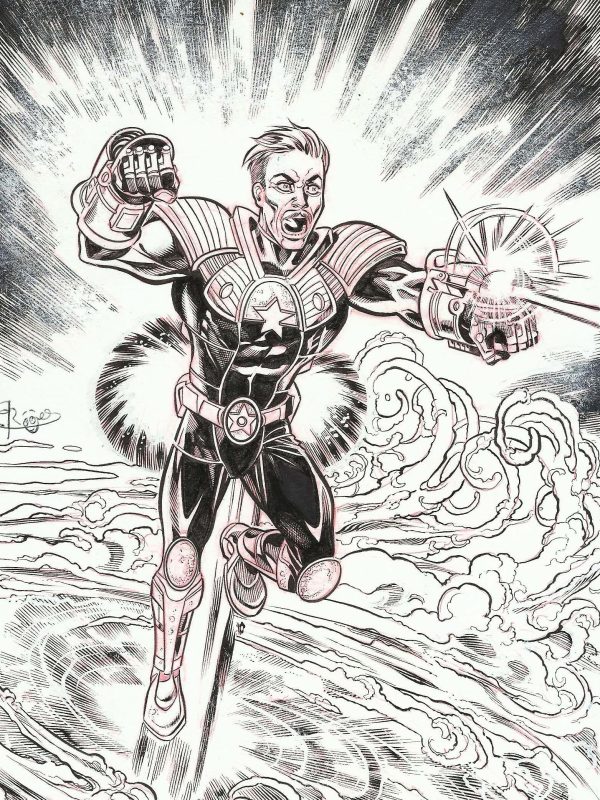 Súper Hombre - 2 dibujos originales - Roger