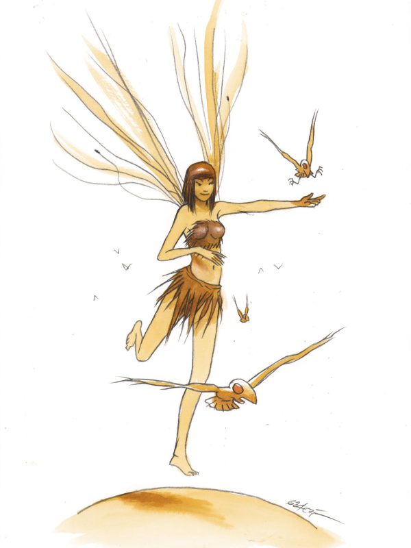 Hada - Dibujo original - Antoni Garcés