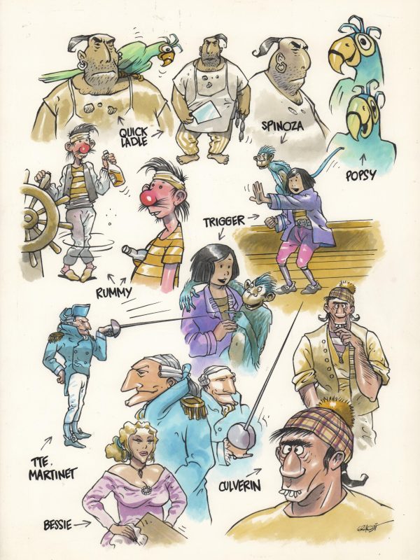 Diseño personajes - Dibujo original - Antoni Garcés