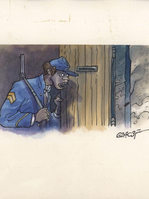 Soldado - Dibujo original - Antoni Garcés