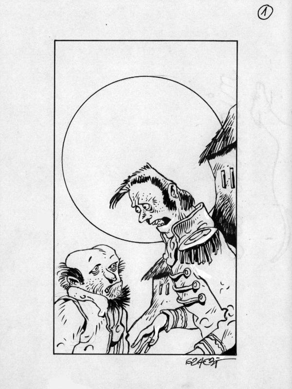 Leyendas de Castilla - Dibujo original - Antoni Garcés