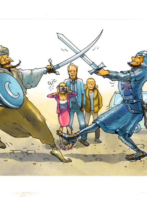 Guerras - Dibujo original - Antoni Garcés