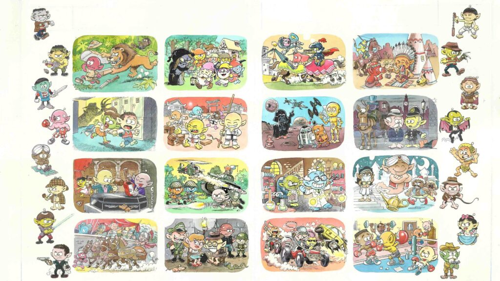 Origin of Comics - Xunguis / Flunkerne