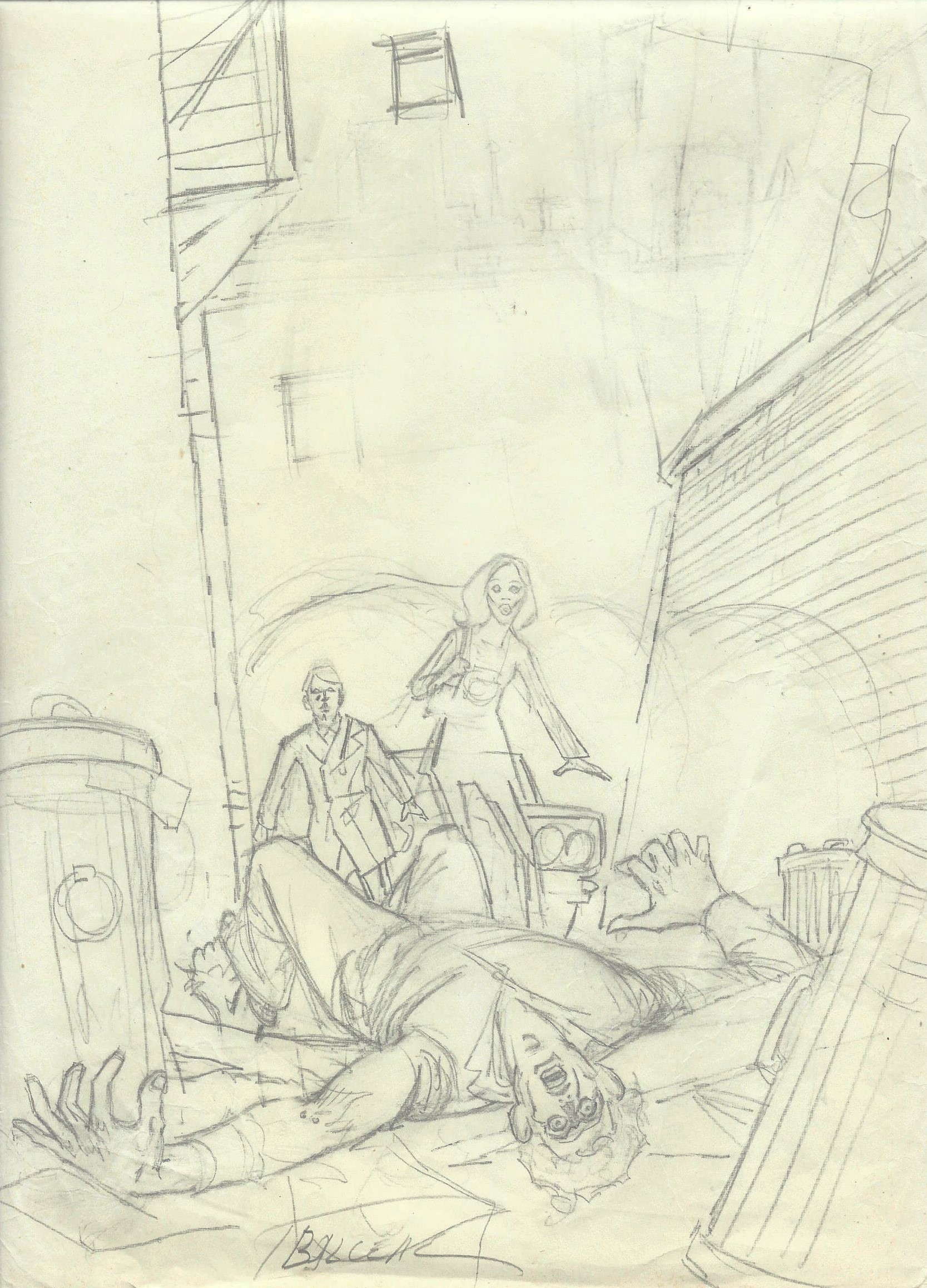 Balcells - Origin of Comics - Vampire Tales boceto