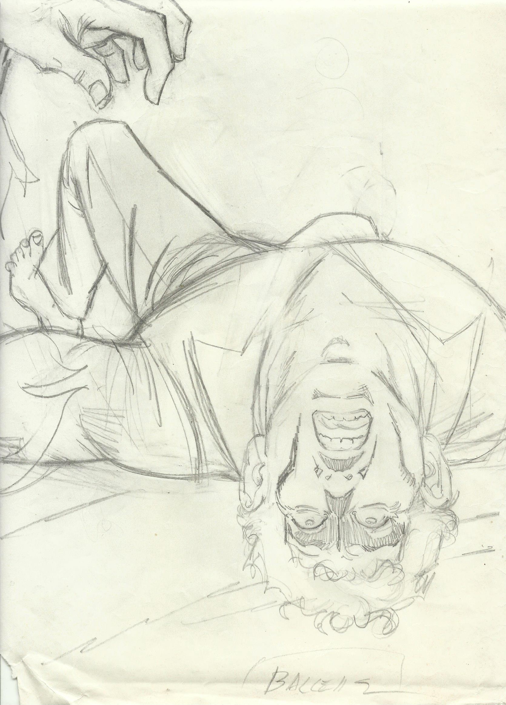 Balcells - Origin of Comics - Vampire Tales sketch