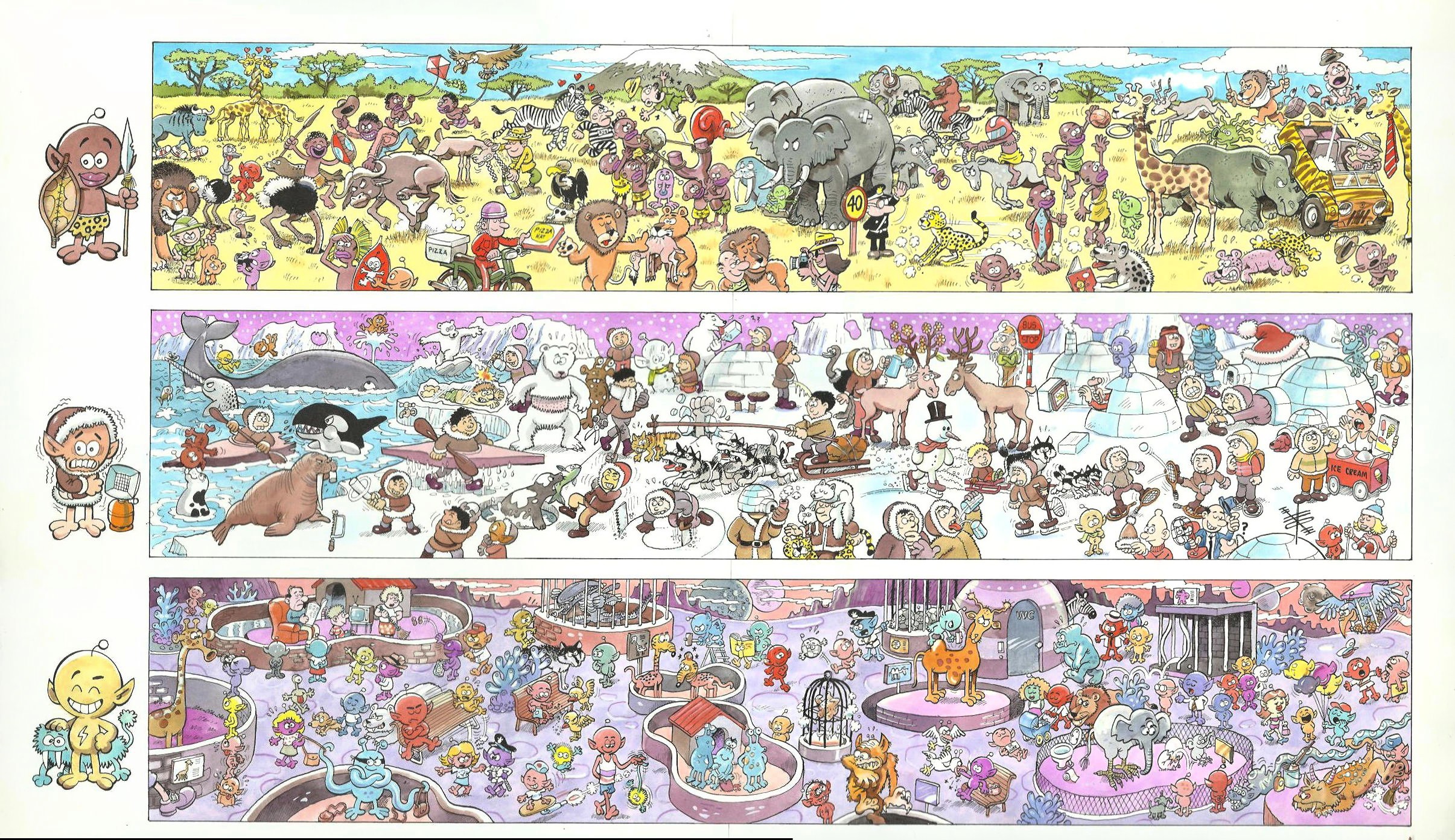 Origin of Comics - Los Xunguis se divierten /Pa sjov med Flunkerne