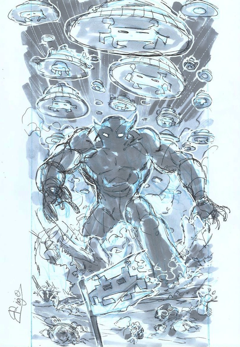 Roger - Origin of Comics - Space Invaders