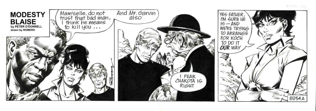 Romero - Origin of Comics - Modesty Blaise #8254A