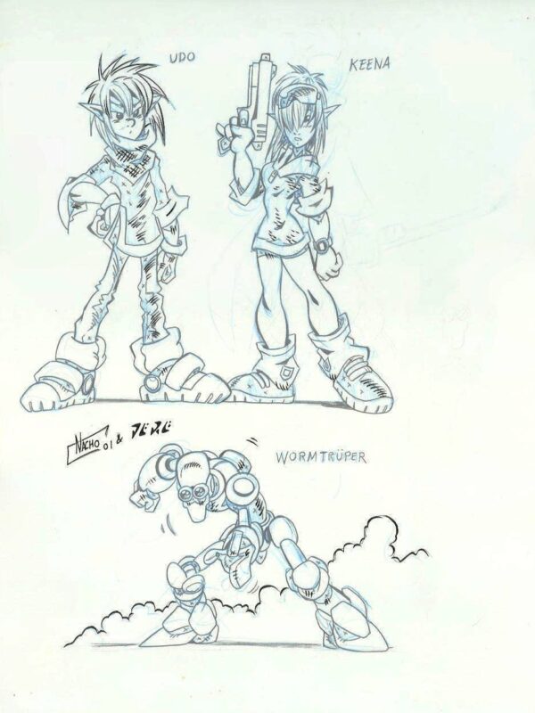 Nacho - Origin of Comics - Diseños