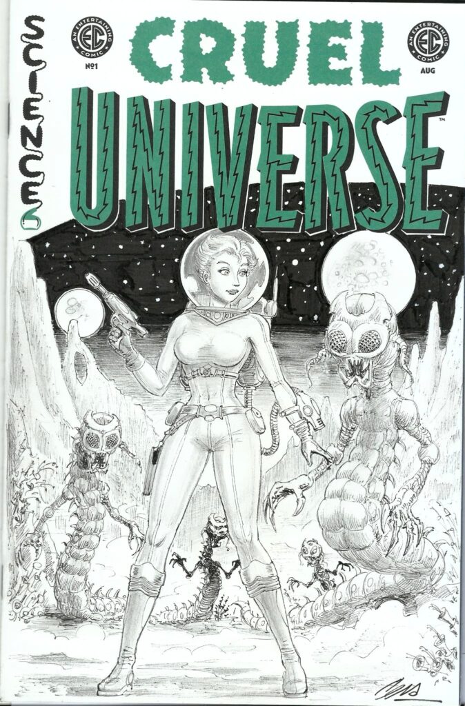 Cera - Origin of Comics - original on blank cover Cruel Universe