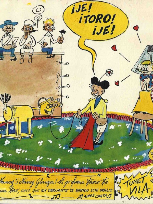 Tunet Vila - Origin of Comics - original drawing