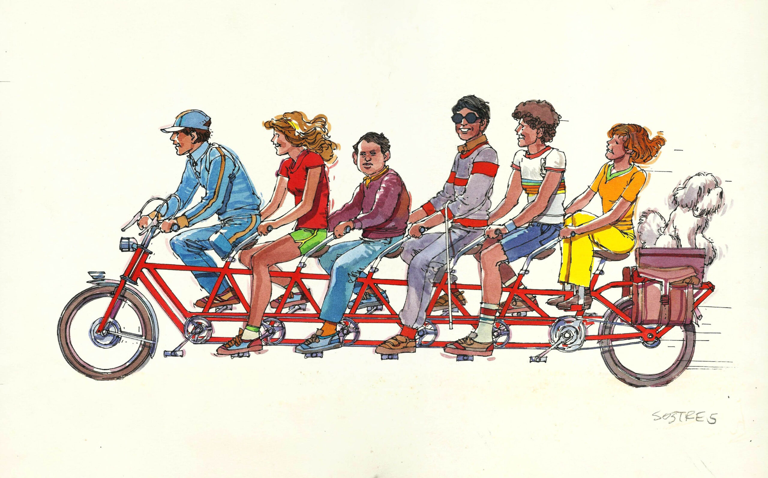 Ferran Sostres - Origin of Comics - original art