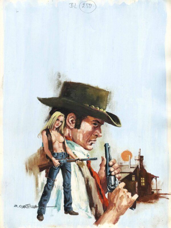 Cortiella - Origin of Comics - original cover Lassiter #85