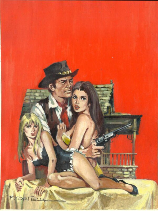 Cortiella - Origin of Comics -original cover Oro para Juárez