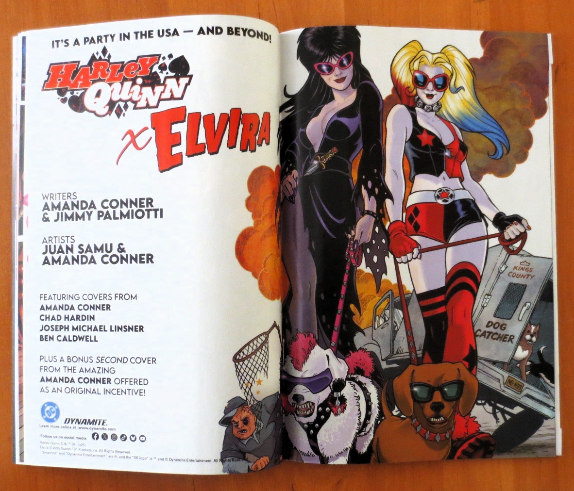Cómic Elvira and Harley Quinn