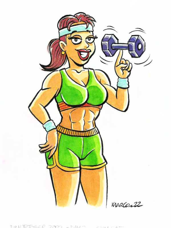 Marco - Origin of Comics - sexy girl gym