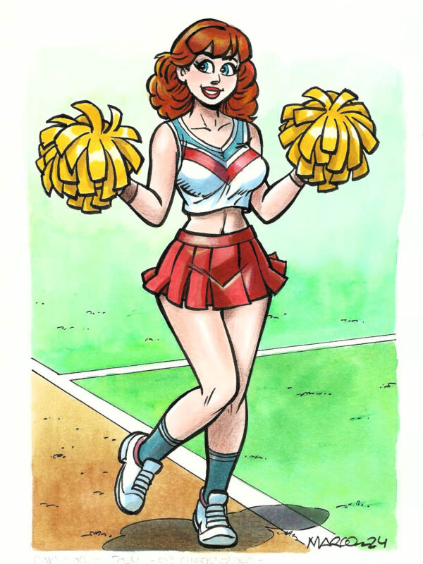 Original drawing: Cheerleader - Marco
