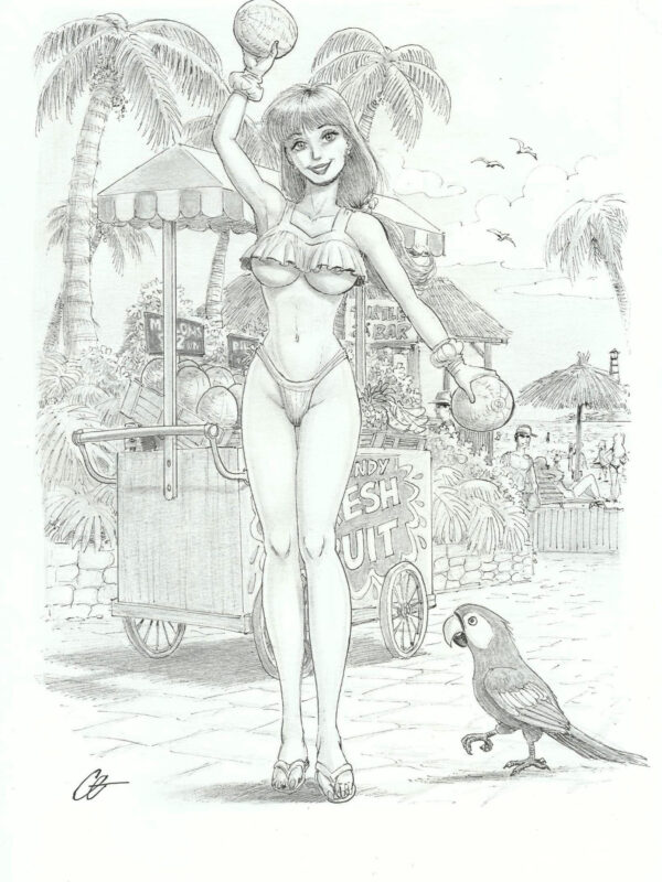 Cera - origin of Comics - Beach Girl