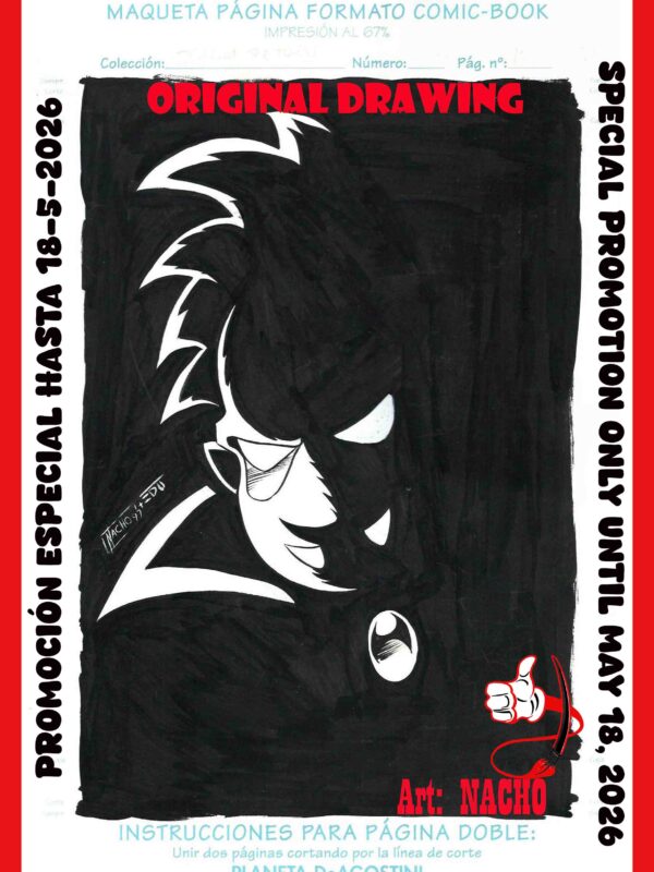 Special Barcelona Cómic 44 / Special price: Página original Fanhunter Dracula Returns - Nacho