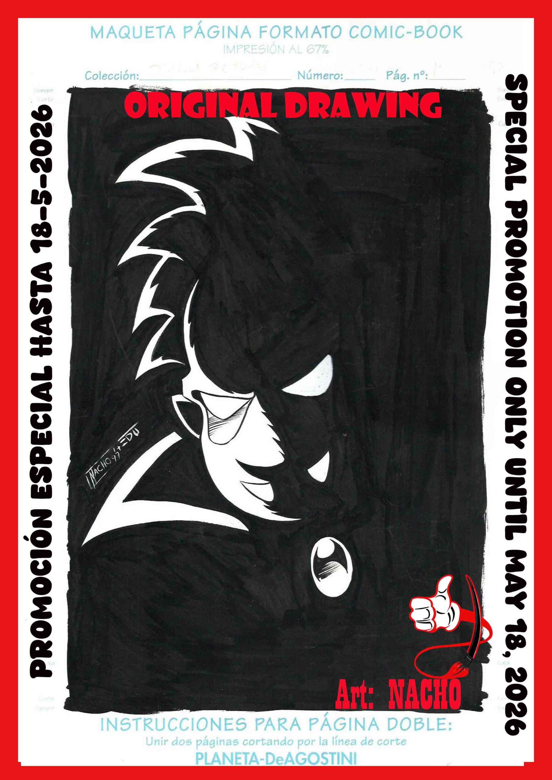 Special Barcelona Cómic 44 / Special price: Página original Dracula Returns - Nacho