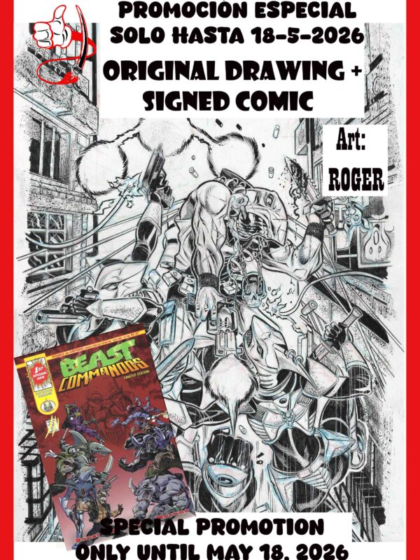 Special Barcelona Cómic 44 / Special price: Original drawing + comic - Roger