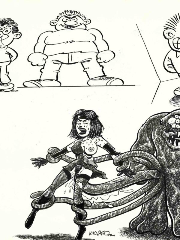 Marco - Origin of Comics - Chica y monstruo