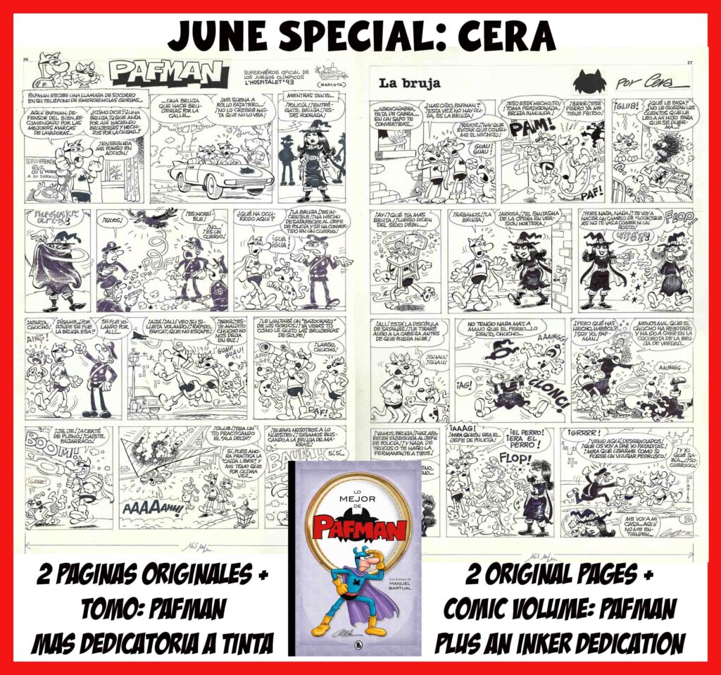 2 Páginas originales Pafman + Tomo Pafman