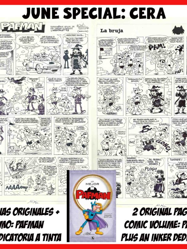 2 Páginas originales Pafman + Tomo Pafman