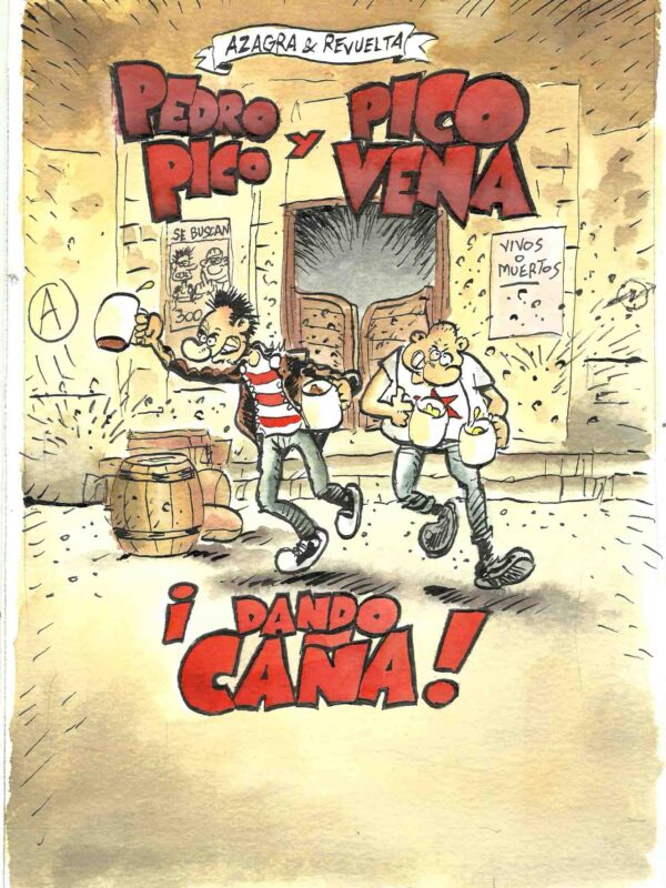 Azagra - Origin of Comics - Pedro Pico y Pico Vena Dando caña