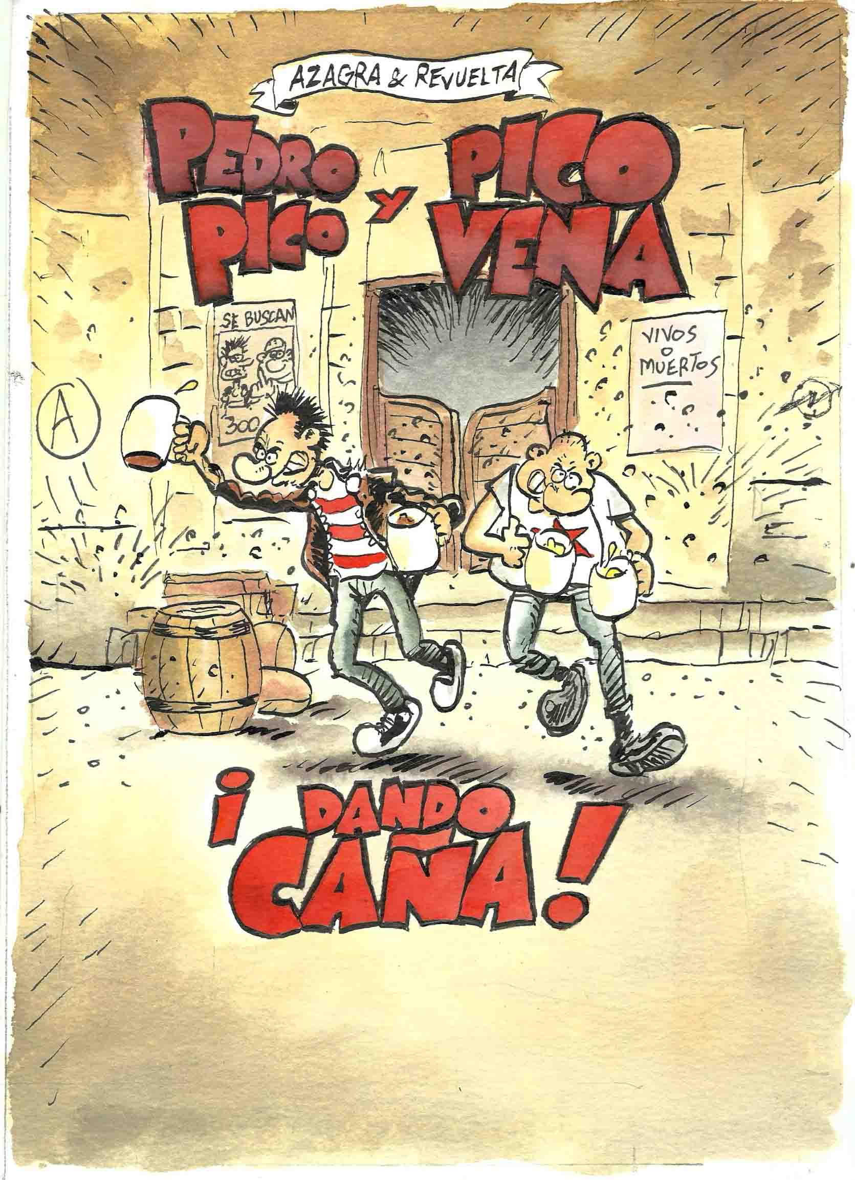 Azagra - Origin of Comics - Pedro Pico y Pico Vena Dando caña