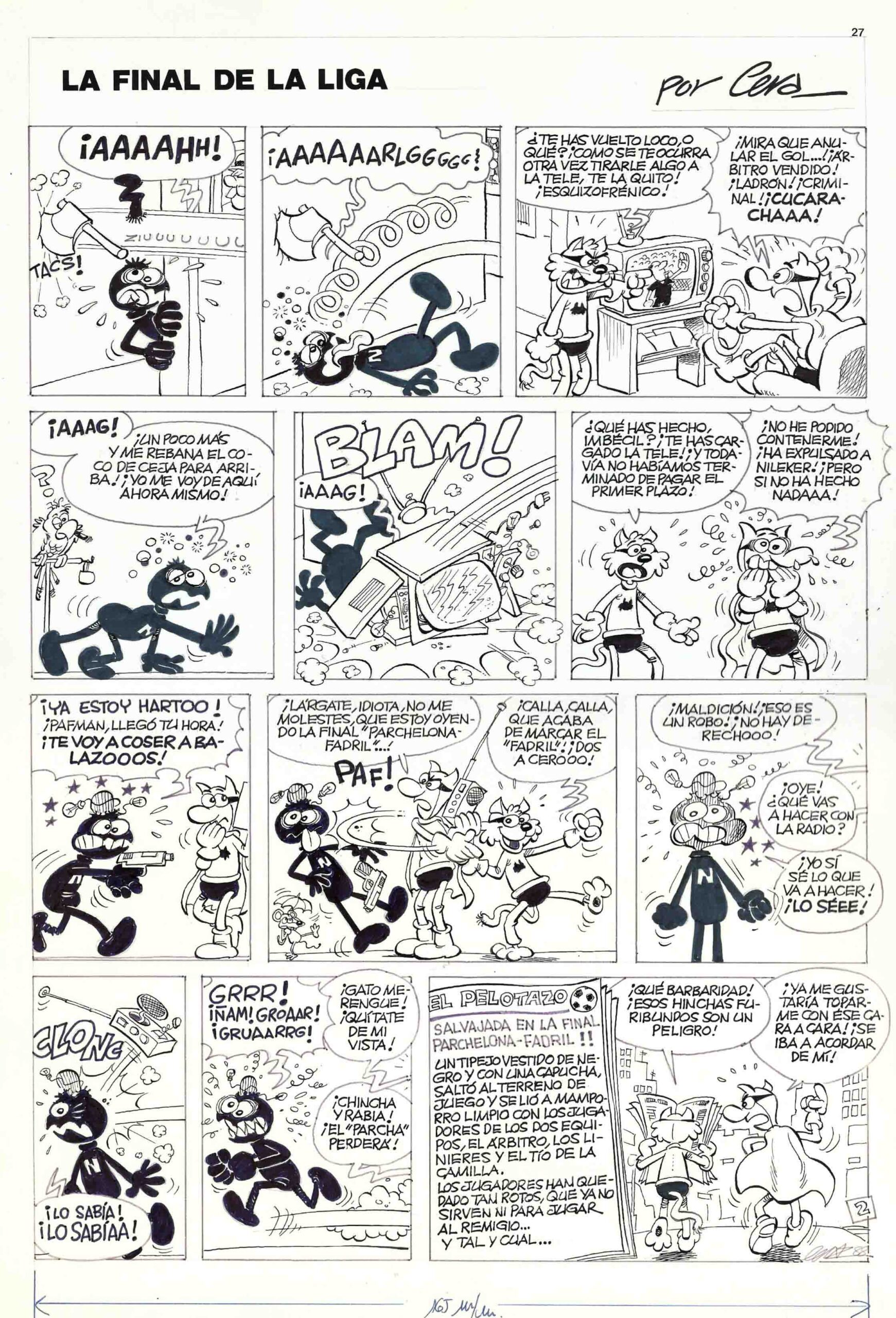 Cera - Origen of Comics - El final de la liga - Mortadelo #75