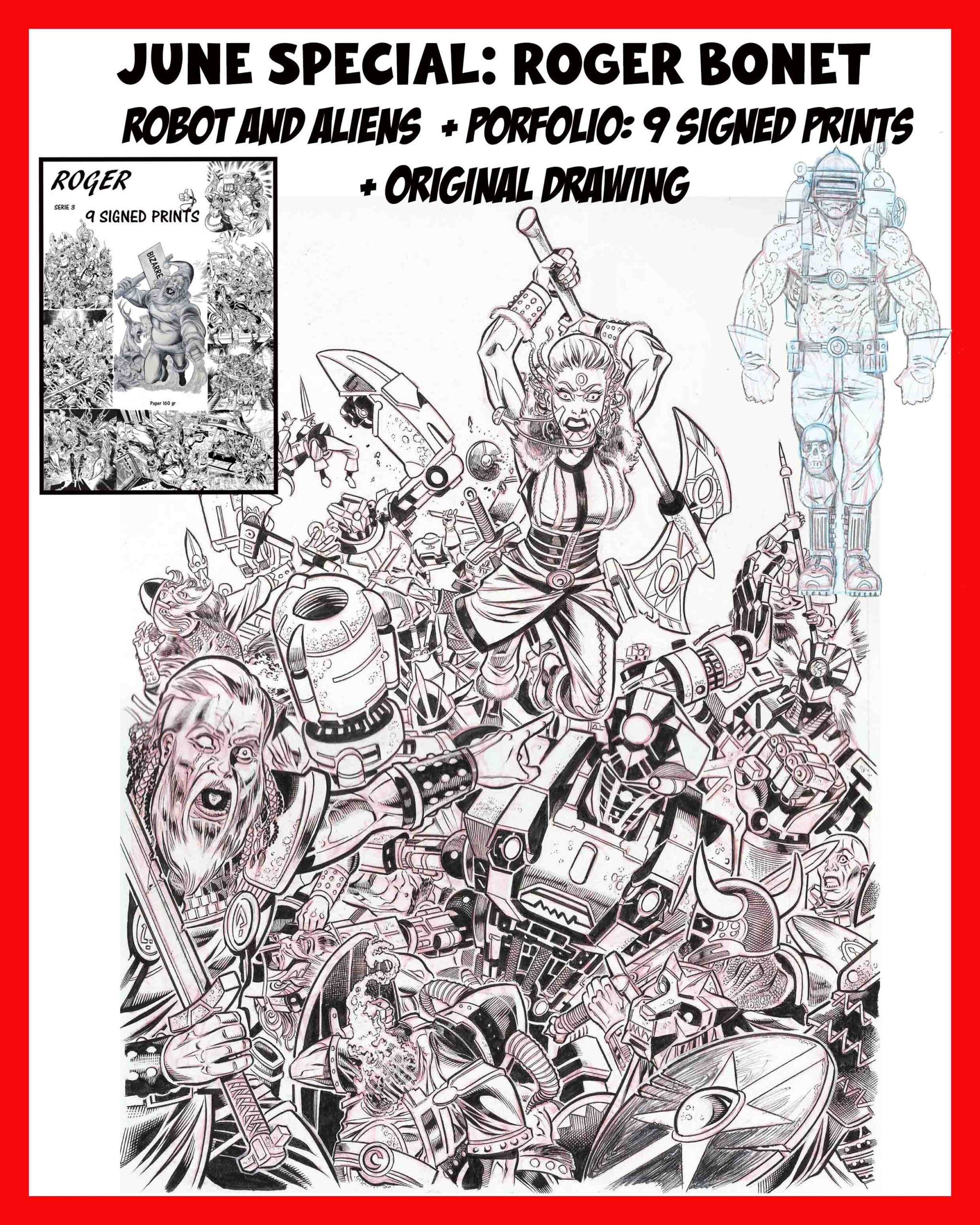 June special - Roger - Origin of Comics - Robot and aliens
