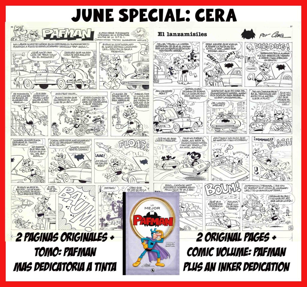 Paginas originales Pafman + tomo - Origin of Comics