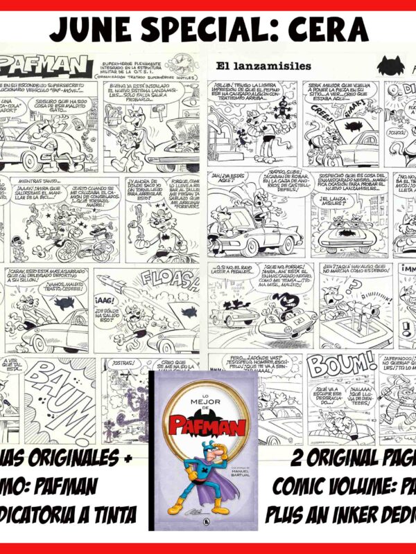 Paginas originales Pafman + tomo - Origin of Comics