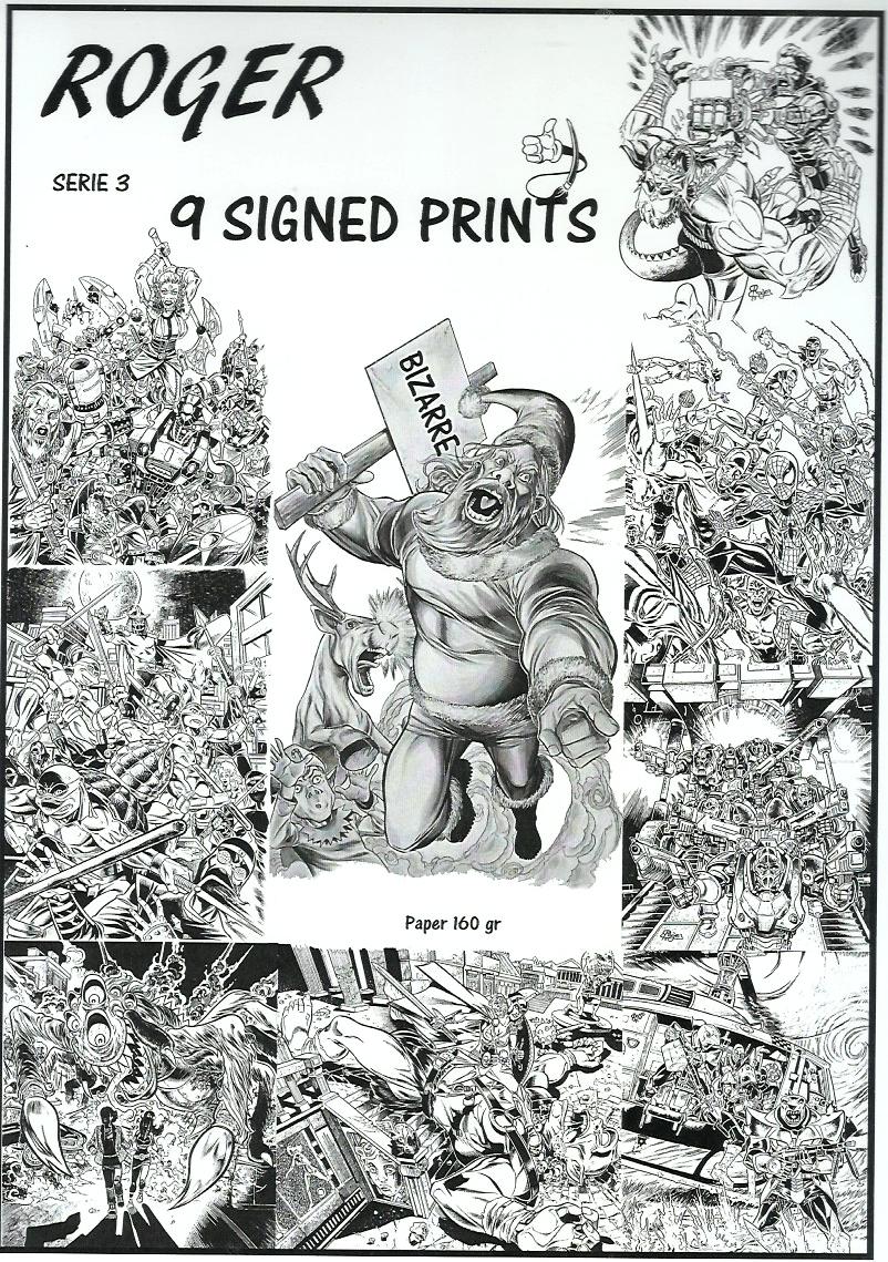 Roger B - Origin of Comics - Portafolio 9 prints + Original drawing