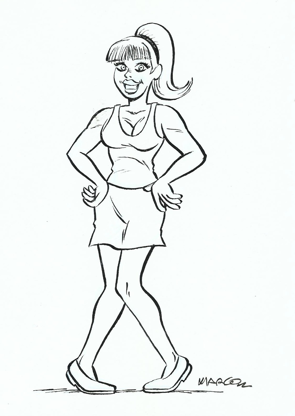 Marco - Origin of Comics - Girl